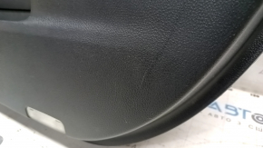 Front right door panel for Toyota Camry v55 15-17, black, black leather armrest, black leather insert, scratches