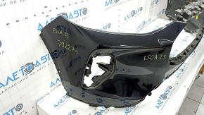 Front bumper, bare, Ford Escape MK4 2023-24, without parking sensors and automatic parking, black, dents, scratches