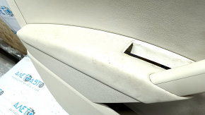 Front left door panel for VW Passat b7 12-15 USA, beige with beige leather insert, leather armrest, glossy gray molding, dents, scratches, dry-cleanable