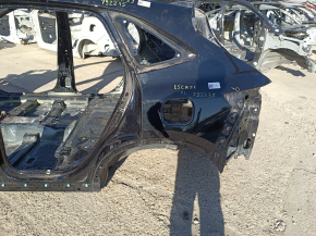 Quarter wing rear left Ford Escape MK4 20-24 on the body, black, pokes