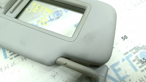 Left sun visor for VW Jetta 19-24, gray, with backlight, without hook, for cleaning