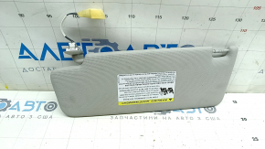 Right sun visor for VW Jetta 19-24, gray, with backlight, without hook, for cleaning