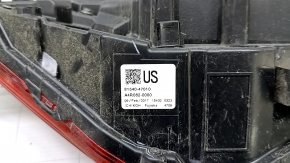 Left rear bumper light for Toyota Prius 50 Prime 17-22, broken glass