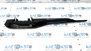 Right front panel trim for Ford Escape MK4 20-24, black gloss carbon fiber, for small display, scratches