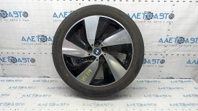 Set of 4 R19x5J, 5.5J ET43, ET53 wheels for BMW i3 14-18 Style 429 with 155/70 4.5-6mm tires, slight curb wear, cracked tires