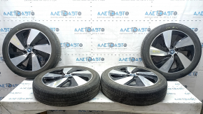 Set of 4 R19x5J, 5.5J ET43, ET53 wheels for BMW i3 14-18 Style 429 with 155/70 4.5-6mm tires, slight curb wear, cracked tires