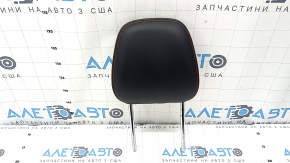 Front left headrest for Ford Escape MK4 2023-2024, black leather, red stitching