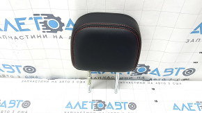 Rear left headrest for Ford Escape MK4 2023-2024, black leather, red stitching