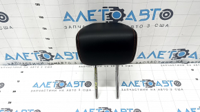 Rear center headrest for Ford Escape MK4 2023-2024, black leather, red stitching
