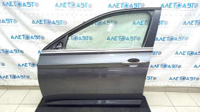 Front left door assembly for VW Jetta 19-24 keyless, graphite LD7X, bumpers