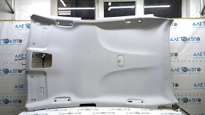 Toyota Prius 50 Prime 17-20 gray headliner without sunroof, with rear ceiling light, worn, needs cleaning