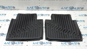 Set of floor mats for Mitsubishi Outlander 22-25, black rubber