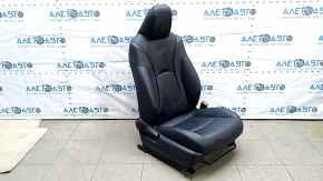 Passenger seat with airbag, manual, heated, leather, black, for Toyota Prius 50 Prime 17-19
