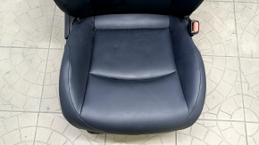 Passenger seat with airbag, manual, heated, leather, black, for Toyota Prius 50 Prime 17-19