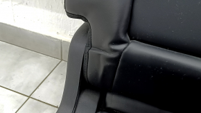 Left rear seat for Ford Escape MK4 2023-2024 without airbag, manual, with seat belt, combined leather + cloth, black with red stitching, rusty runners, dented