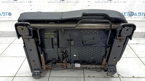 Left rear seat for Ford Escape MK4 2023-2024 without airbag, manual, with seat belt, combined leather + cloth, black with red stitching, rusty runners, dented