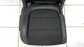 Right rear seat for Ford Escape MK4 2023-2024 without airbag, leather + cloth combination, black with red stitching, rusty runners, dented