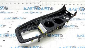 Center console trim cup holders Toyota Prius 50 Prime 17-19 black for wireless charging