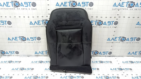 Ford Escape MK4 23-24 driver's seat back upholstery, combined leather and cloth, black with red stitching, heated