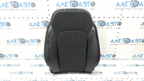 Ford Escape MK4 23-24 passenger seat back upholstery, combined leather and cloth, black with red stitching, heated