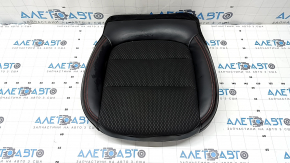 Ford Escape MK4 23-24 driver's seat cushion upholstery, combined leather and cloth, black with red stitching, heated