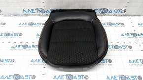 Ford Escape MK4 2023-2024 passenger seat cushion upholstery, leather and cloth combination, black with red stitching, heated