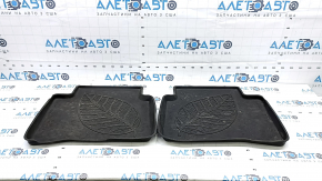 Set of floor mats for Toyota Prius 50 Prime 17-22 black rubber