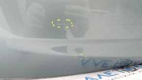 Bare rear bumper for Toyota Prius V 12-17 without lip, green, scratches
