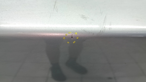 Bare rear bumper for Toyota Prius V 12-17 without lip, green, scratches