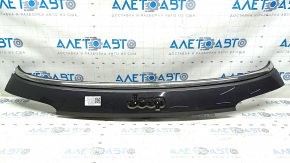 Jeep Compass 17-21 tailgate trim panel under glass, with chrome molding, with license plate light strip, scratches on chrome