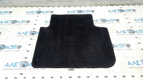 Rear right interior mat for Honda Accord 13-17, black cloth, burnt