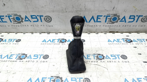 Hyundai Santa FE Sport 13-16 black leather gear knob with scratches