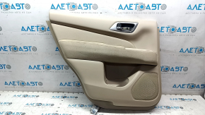 Nissan Pathfinder 13-16 rear left door panel, beige with beige insert, cloth, cloth armrest, dry-cleanable