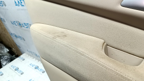 Nissan Pathfinder 13-16 rear left door panel, beige with beige insert, cloth, cloth armrest, dry-cleanable