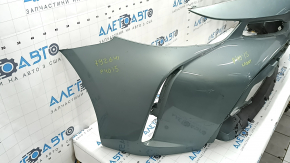 Front bumper bare Toyota Prius V 15-17 rest, green, broken, pressed