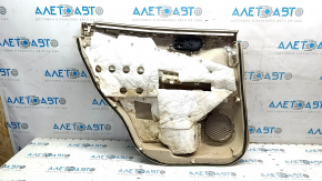 Nissan Pathfinder 13-16 beige door trim panel with beige cloth insert, cloth armrest