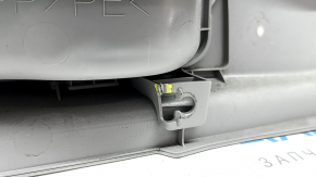 Door trim panel rear right Toyota Prius V 15-17 gray, armrest gray velour, with handle, scratches, needs cleaning, broken fastener