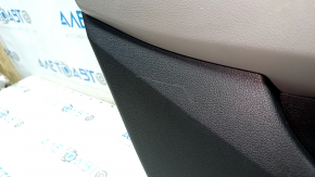 Hyundai Elantra AD 17-20 rear left door panel, gray, gray rubber armrest, gray plastic insert, gray molding, scratches