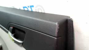 Hyundai Elantra AD 17-20 rear left door panel, gray, gray rubber armrest, gray plastic insert, gray molding, scratches