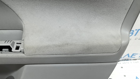 Front right door panel for Toyota Prius V 12-17, gray, gray velour armrest, with handle, scratches, dry-cleanable