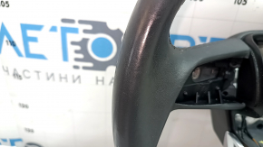 Audi Q5 80A 18-20 leather steering wheel, gray, no buttons or paddles, heated, scratches, nicks