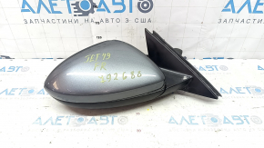 Right side mirror assembly for VW Jetta 19-23, 5+2 pins, BSM, heated, graphite