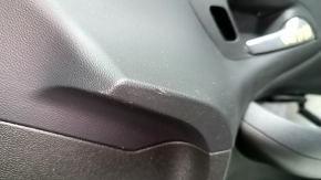 Door trim panel, front right, Chevrolet Volt 16, black with black leather insert, scratches