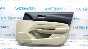 Door trim card front right Acura TLX 15-17 beige leather, armrest beige leather, lining defect, dented