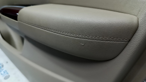 Door trim card front right Acura TLX 15-17 beige leather, armrest beige leather, lining defect, dented