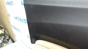 Rear left door panel for Acura TLX 15-17 pre-restoration, beige leather, beige leather armrest, beige leather insert, scratches, dents