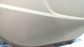 Rear left door panel for Acura TLX 15-17 pre-restoration, beige leather, beige leather armrest, beige leather insert, scratches, dents