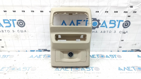 Audi Q5 80A 18-24 rear center console trim, beige, with lower trim and cigarette lighter, bumper
