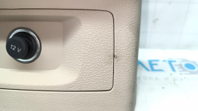 Audi Q5 80A 18-24 rear center console trim, beige, with lower trim and cigarette lighter, bumper