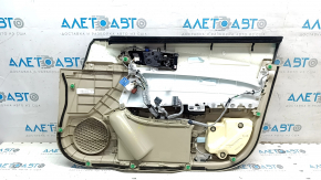 Front left door panel for Acura TLX 15-17, beige leather, beige leather armrest, beige leather insert, scratches, dents